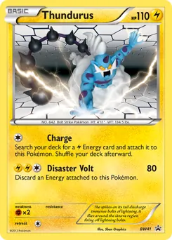 BW Black Star Promos Thundurus Pokémon card